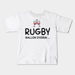 French Rugby sport alcool Kids T-Shirt